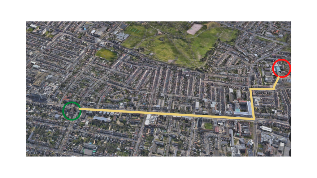 Distance from our Romford Road Site to the New Site (less than 1 mile)